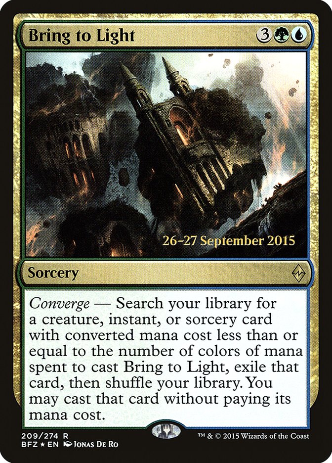 Bring to Light  (Prerelease) [Battle for Zendikar Prerelease Promos]