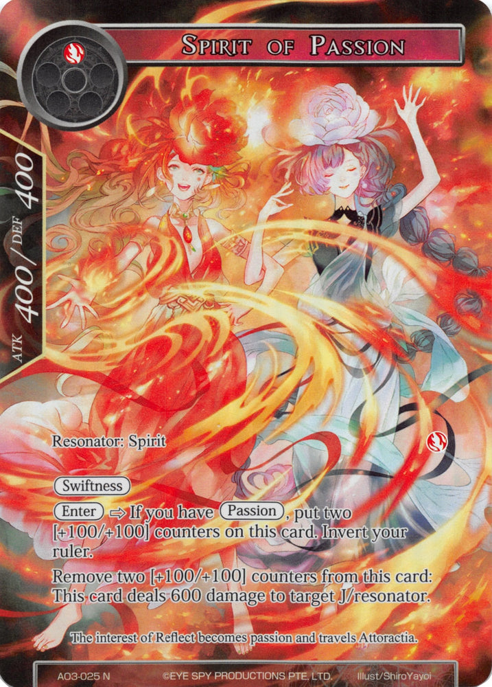 Spirit of Passion (Full Art) (AO3-025) [Alice Origin III]