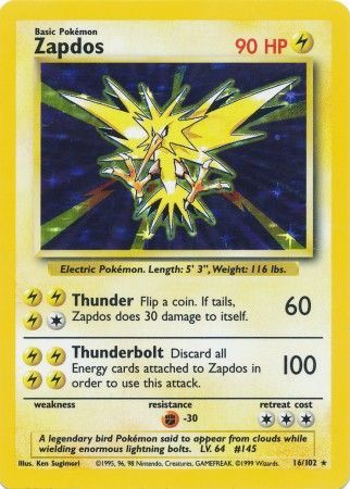 Zapdos (16/102) [Conjunto básico] 