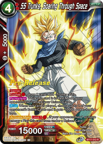 SS Trunks, Soaring Through Space (BT17-012) [Ultimate Squad Prerelease Promos]