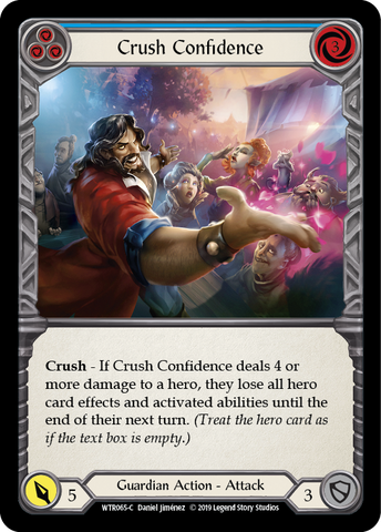 Crush Confidence (Azul) [WTR065-C] Alpha Print Rainbow Foil 