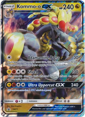 Kommo-o GX (SM71) (Tarjeta Jumbo) [Sol y Luna: Black Star Promos] 