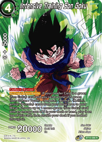 Intensive Training Son Goku (BT10-066) [Theme Selection: History of Son Goku]