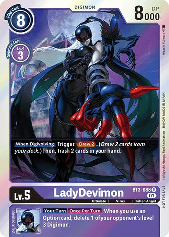 LadyDevimon [BT3-088] (Official Tournament Pack Vol.4) [Release Special Booster Promos]