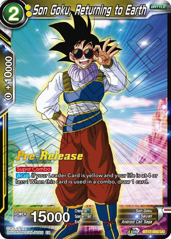 Son Goku, regresando a la Tierra (BT17-094) [Promociones de presentación de Ultimate Squad] 