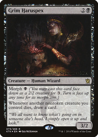 Grim Haruspex  (Prerelease) [Khans of Tarkir Prerelease Promos]