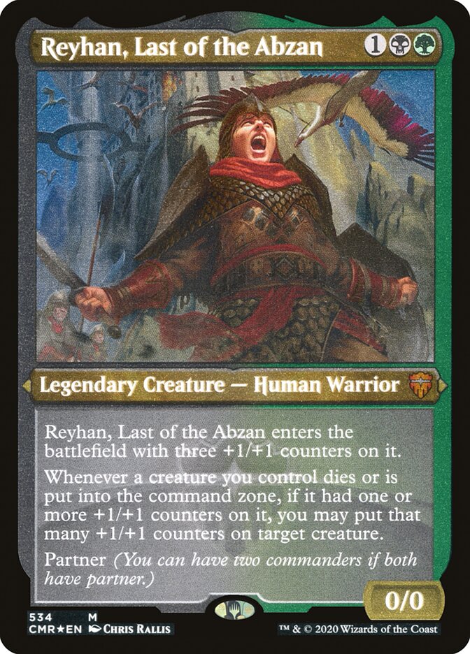 Reyhan, Last of the Abzan [Commander Legends Etched]