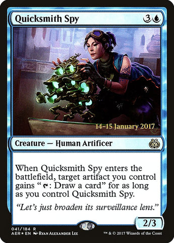 Quicksmith Spy  (Prerelease) [Aether Revolt Prerelease Promos]