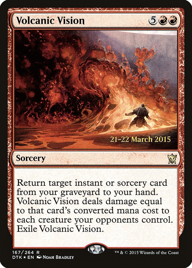 Volcanic Vision  (Prerelease) [Dragons of Tarkir Prerelease Promos]