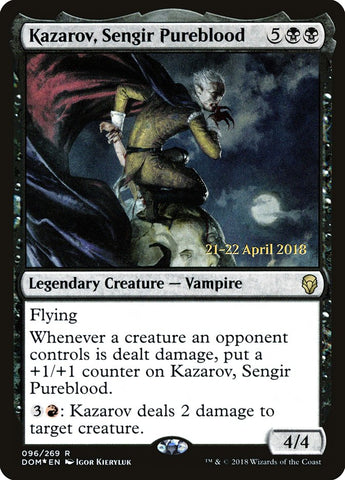 Kazarov, Sengir Pureblood  (Prerelease) [Dominaria Prerelease Promos]