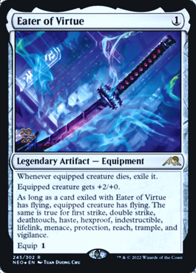 Eater of Virtue [Kamigawa: Neon Dynasty Prerelease Promos]