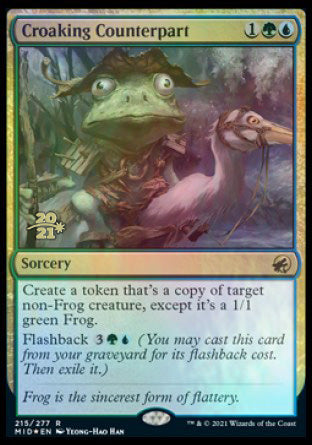 Croaking Counterpart [Innistrad: Midnight Hunt Promos d'Avant-première] 