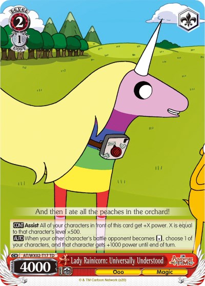 Lady Rainicorn: Universally Understood (AT/WX02-T17 TD) [Adventure Time]