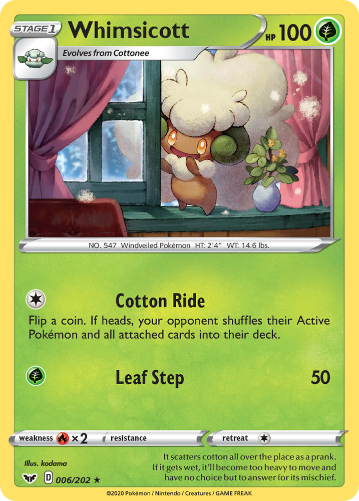 Whimsicott (6/202) [Espada y escudo: conjunto básico]