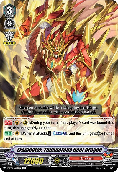 Eradicator, Thunderous Beat Dragon (V-BT12/042EN) [Divine Lightning Radiance]