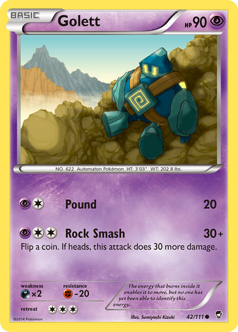 Golett (42/111) [XY : Poings furieux] 