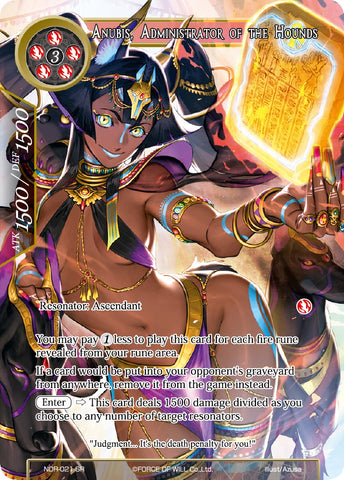 Anubis, Administrator of the Hounds (Full Art) (NDR-021) [New Dawn Rises]