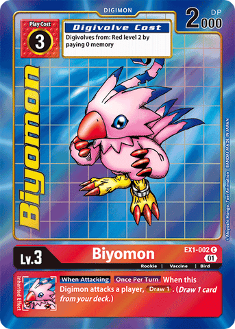 Biyomon [EX1-002] (Arte alternativo) [Colección clásica]