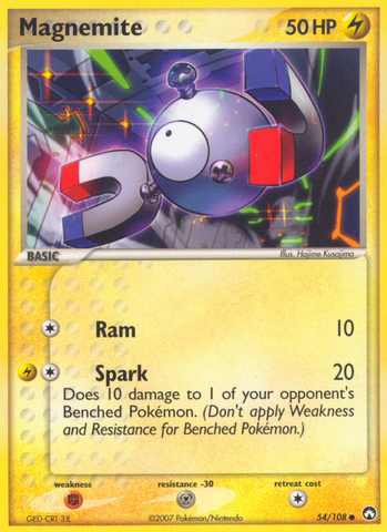 Magnemite (54/108) [EX: Power Keepers]