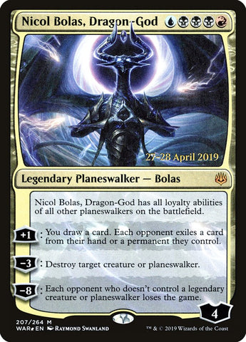 Nicol Bolas, Dragon-God  [War of the Spark Prerelease Promos]