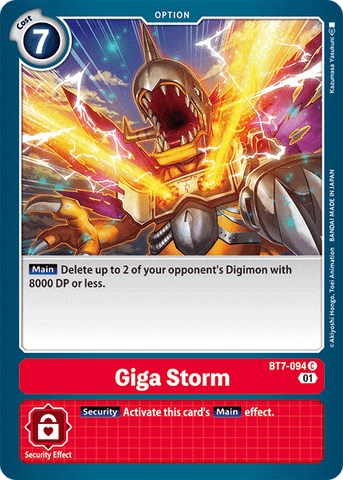 Giga Storm [BT7-094] [Prochaine aventure] 