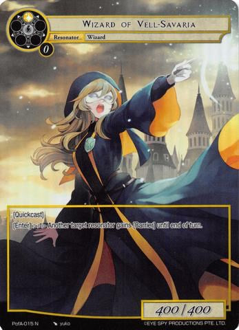 Wizard of Vell-Savaria (Full Art) (PofA-015) [Alice Origin IV: Prologue of Attoractia]