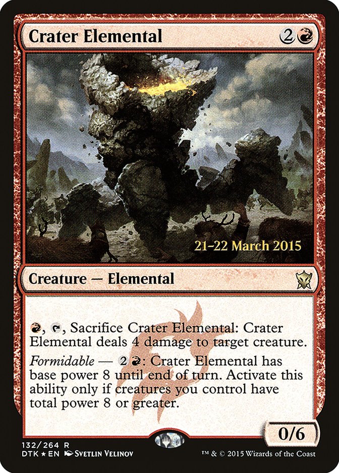 Crater Elemental  (Prerelease) [Dragons of Tarkir Prerelease Promos]