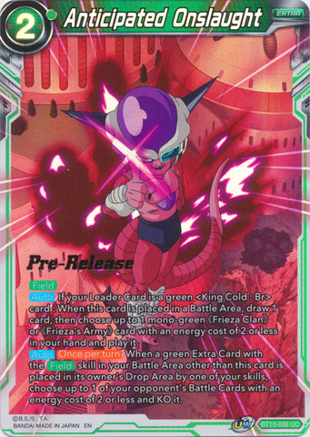 Anticipated Onslaught (BT13-086) [Supreme Rivalry Prerelease Promos]