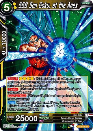 SSB Son Goku, en el Apex (Starter Deck - The Crimson Saiyan) [SD5-03] 