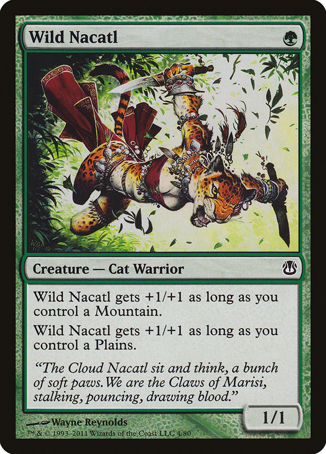 Wild Nacatl [Duel Decks: Ajani contre Nicol Bolas] 