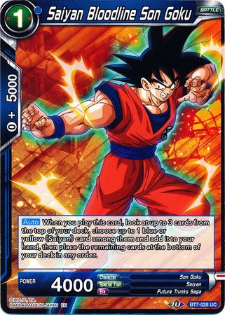 Línea de sangre Saiyan Son Goku [BT7-028] 