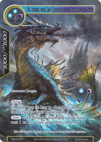 El Chifon, the Pet Dragon of the Lord of the Seas (Full Art) (SDAO2-020) [Alice Origin II Starter Deck]