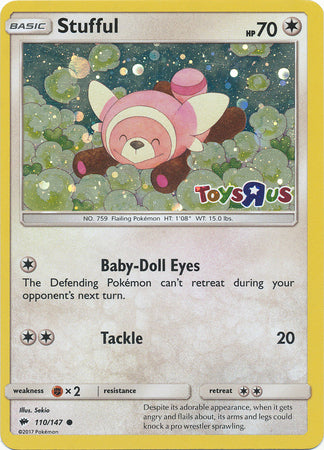 Stufful (110/147) (Toys R Us Promo) [Sun &amp; Moon: Burning Shadows] 