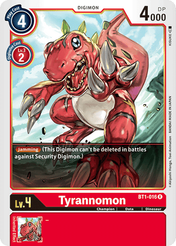 Tyrannomon [BT1-016] [Lanzamiento de refuerzo Ver.1.0]