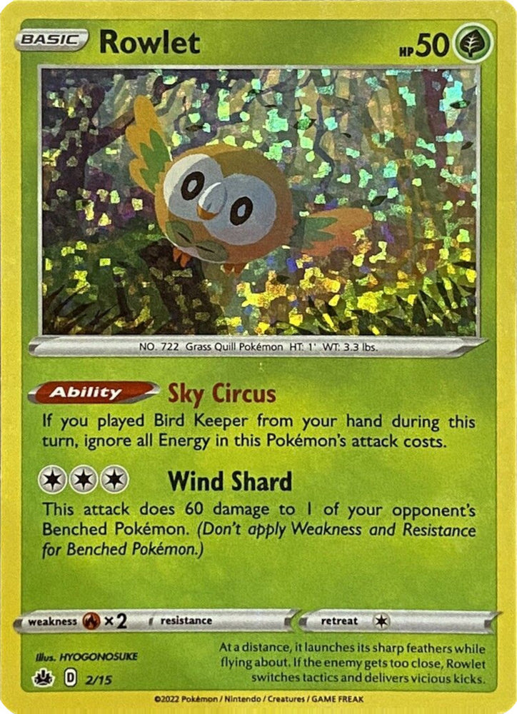 Rowlet (2/15) [Promos McDonald's : Match Battle] 