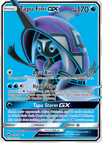 Tapu Fini GX (133/147) [Sol y Luna: Sombras ardientes] 