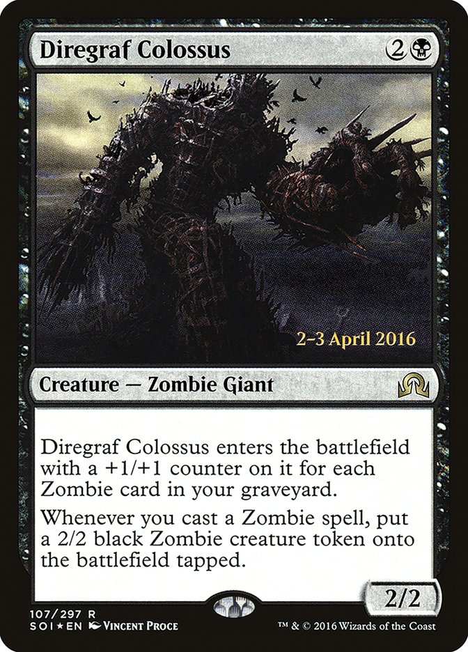 Diregraf Colossus (Prerelease) [Shadows over Innistrad Prerelease Promos]