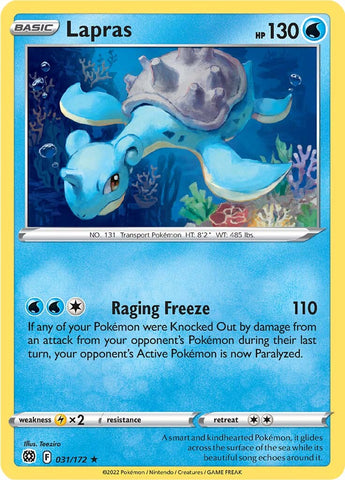 Lapras (031/172) [Épée et Bouclier : Étoiles Brillantes] 