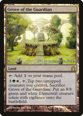 Grove of the Guardian (Prerelease) [Return to Ravnica Prerelease Promos]