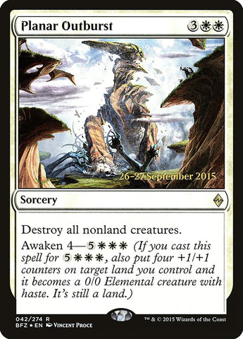 Planar Outburst  (Prerelease) [Battle for Zendikar Prerelease Promos]