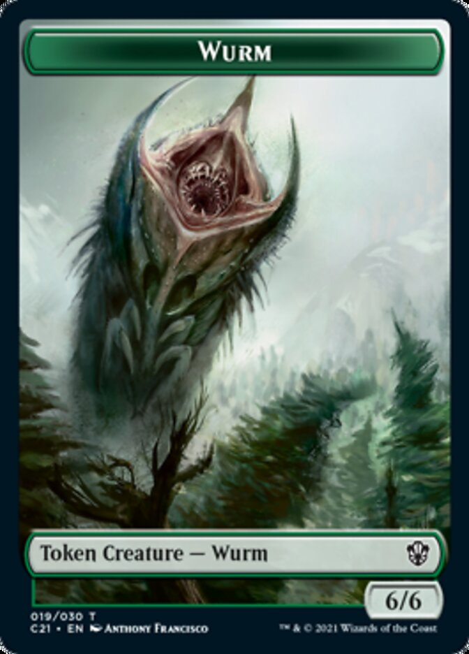 Wurm // Jeton Kraken [Jetons Commandant 2021] 