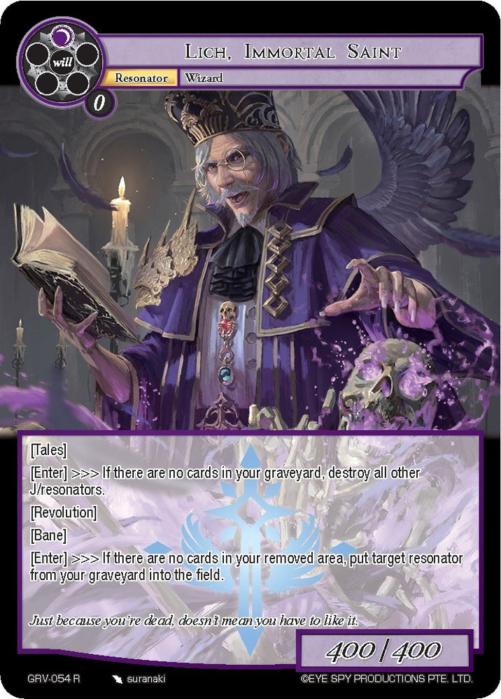 Lich, Immortal Saint (GRV-054) [Game of Gods: Revolution]