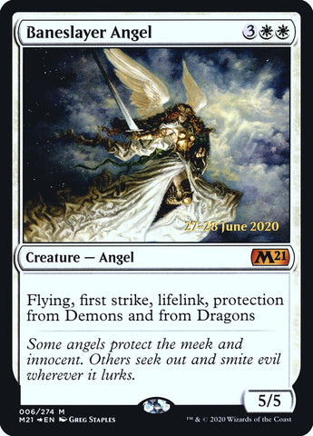 Baneslayer Angel  [Core Set 2021 Prerelease Promos]