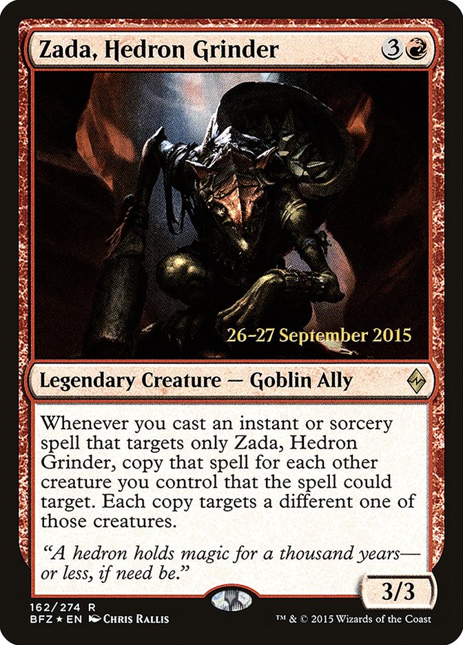 Zada, Hedron Grinder  (Prerelease) [Battle for Zendikar Prerelease Promos]