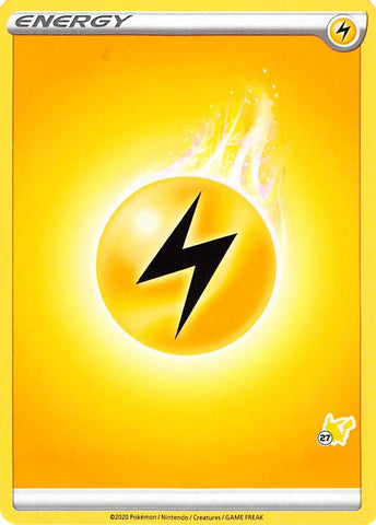 Lightning Energy (Pikachu Stamp #27) [Battle Academy 2022]