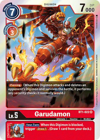 Garudamon [BT1-022] [Lanzamiento especial Booster Ver.1.0] 