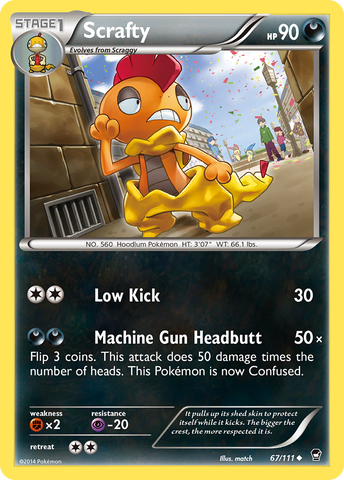 Scrafty (67/111) [XY : Poings furieux] 