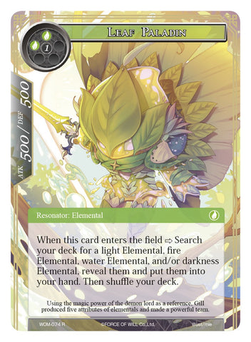 Leaf Paladin (WOM-074) [Winds of the Ominous Moon]