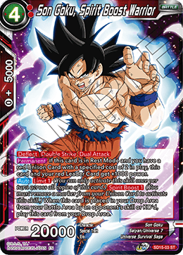 Son Goku, Spirit Boost Warrior (Deck de démarrage - La fierté des Saiyans) [SD15-03] 