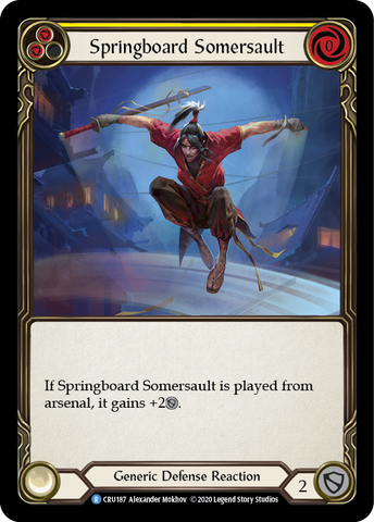 Springboard Somersault [CRU187] 1ère édition Rainbow Foil 